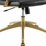 Jive Gold Stainless Steel Highback Office Chair