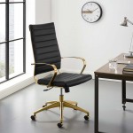 Jive Gold Stainless Steel Highback Office Chair