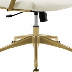 Jive Gold Stainless Steel Midback Office Chair