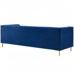 Ingenuity Channel Tufted Performance Velvet Sofa