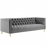 Delight Tufted Button Performance Velvet Sofa