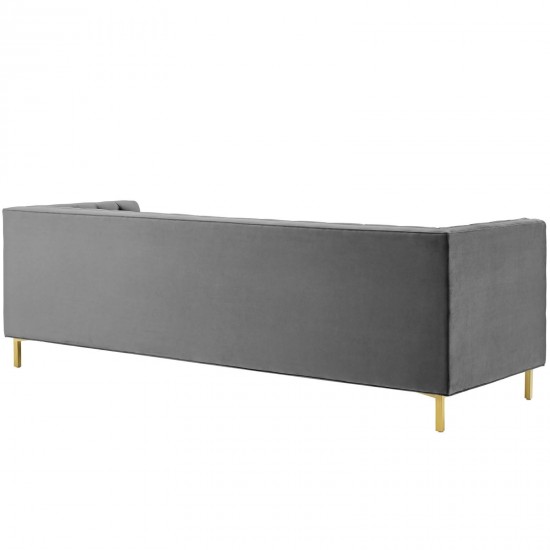 Delight Tufted Button Performance Velvet Sofa