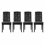 Perdure Dining Chairs Vinyl Set of 4