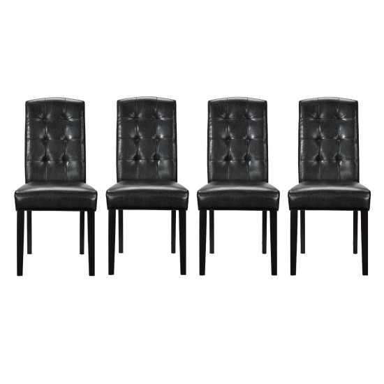 Perdure Dining Chairs Vinyl Set of 4