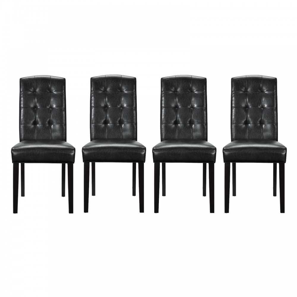 Perdure Dining Chairs Vinyl Set of 4