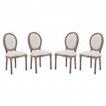 Emanate Dining Side Chair Upholstered Fabric Set of 4