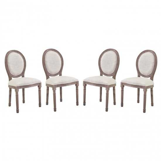 Emanate Dining Side Chair Upholstered Fabric Set of 4