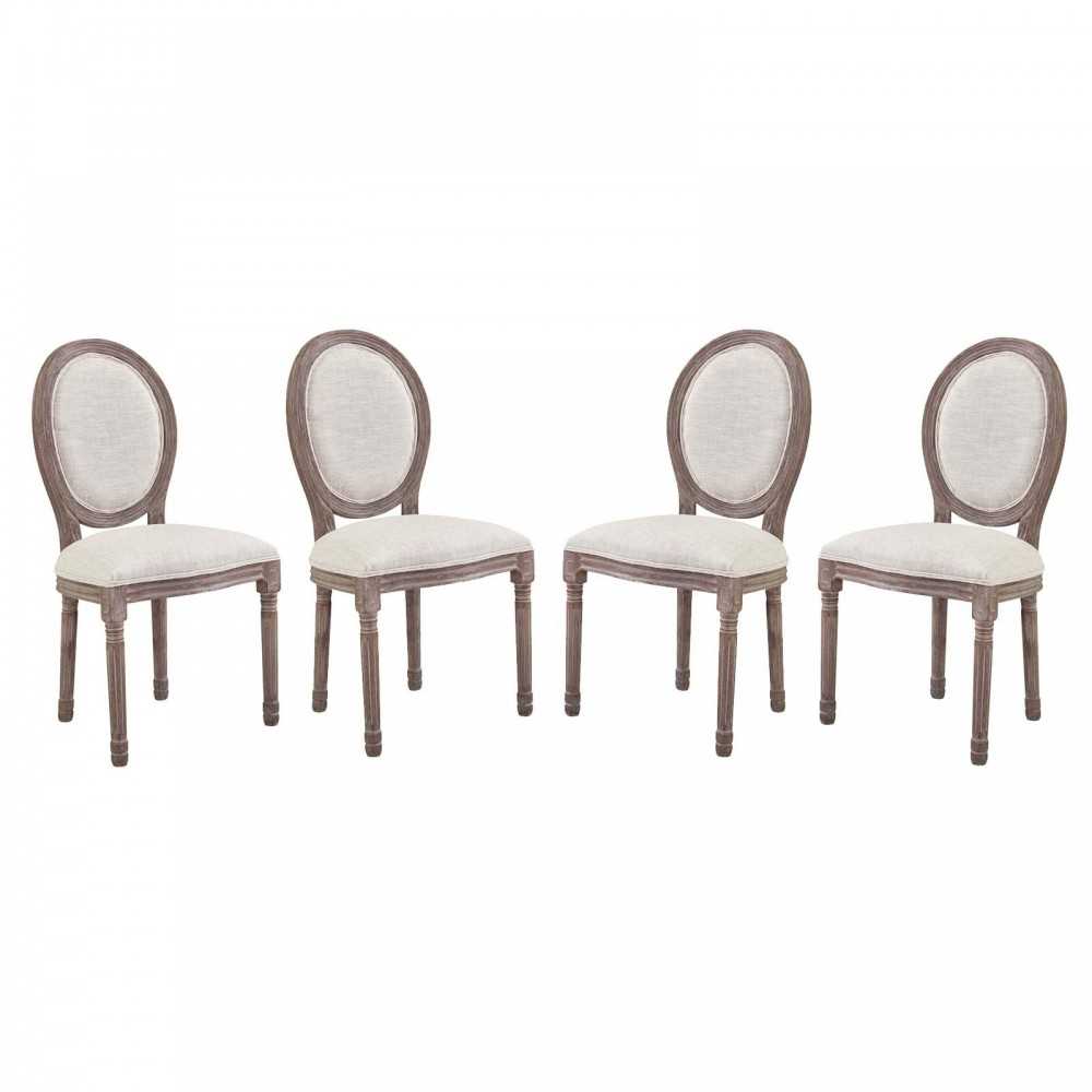 Emanate Dining Side Chair Upholstered Fabric Set of 4 Emanate Dining Side Chair Upholstered Fabric Set of 4
