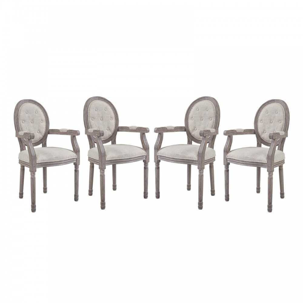 Arise Dining Armchair Upholstered Fabric Set of 4