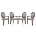 Arise Dining Armchair Upholstered Fabric Set of 4