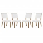 Oblige Dining Chair Wood Set of 4