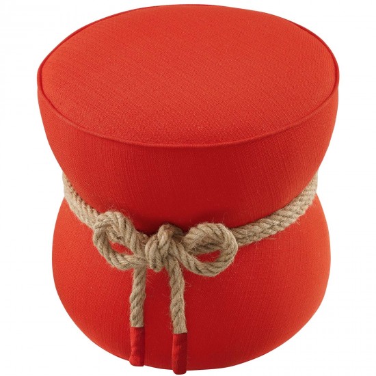 Beat Nautical Rope Upholstered Fabric Ottoman