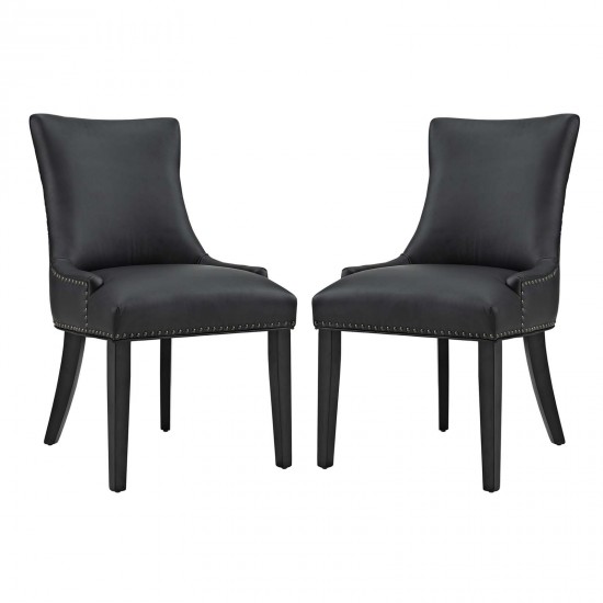 Marquis Dining Chair Faux Leather Set of 2