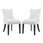 Marquis Dining Chair Faux Leather Set of 2