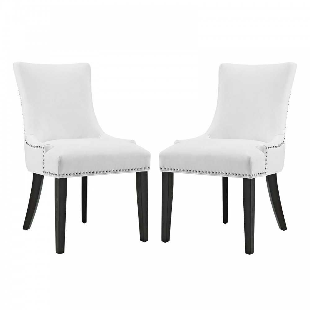Marquis Dining Chair Faux Leather Set of 2 Marquis Dining Chair Faux Leather Set of 2