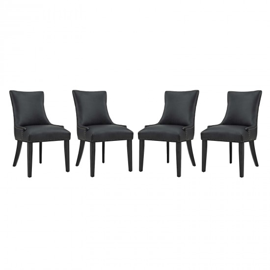 Marquis Dining Chair Faux Leather Set of 4