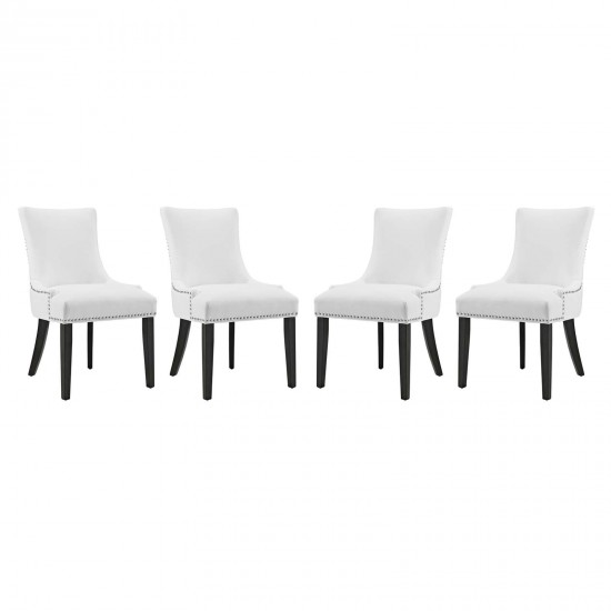 Marquis Dining Chair Faux Leather Set of 4