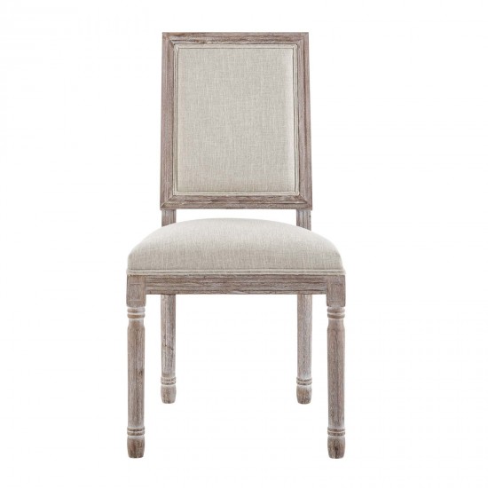 Court Dining Side Chair Upholstered Fabric Set of 2