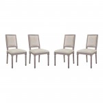 Court Dining Side Chair Upholstered Fabric Set of 4