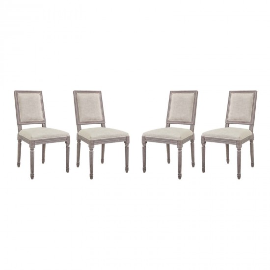 Court Dining Side Chair Upholstered Fabric Set of 4