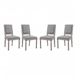 Court Dining Side Chair Upholstered Fabric Set of 4