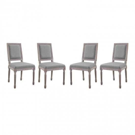 Court Dining Side Chair Upholstered Fabric Set of 4