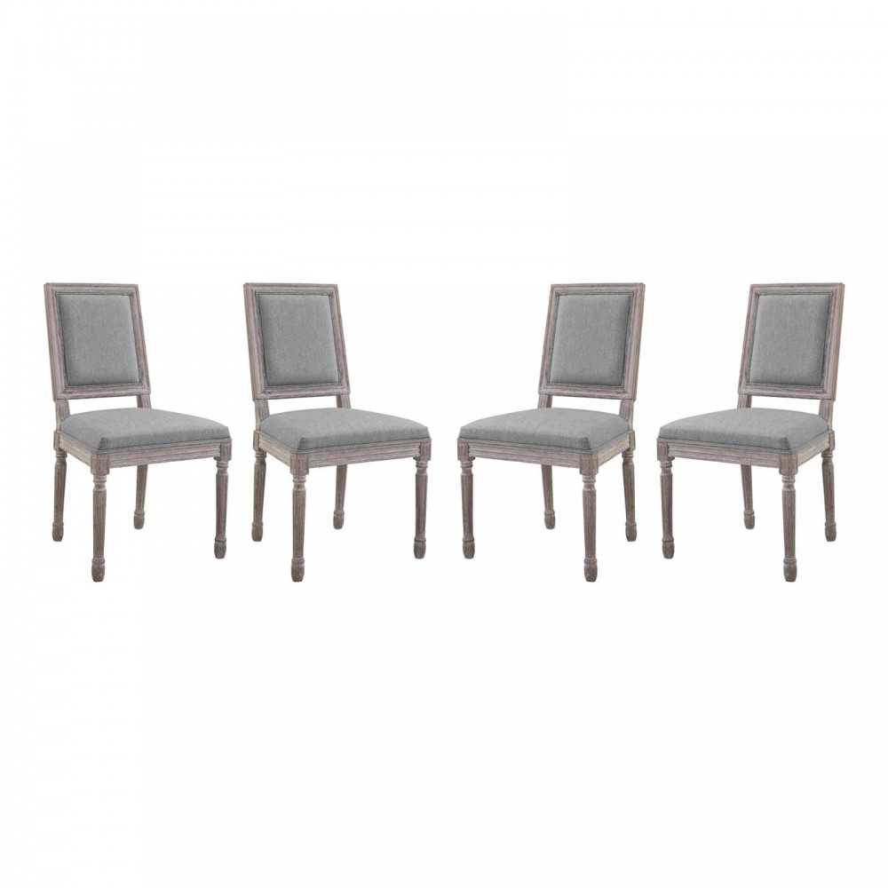 Court Dining Side Chair Upholstered Fabric Set of 4