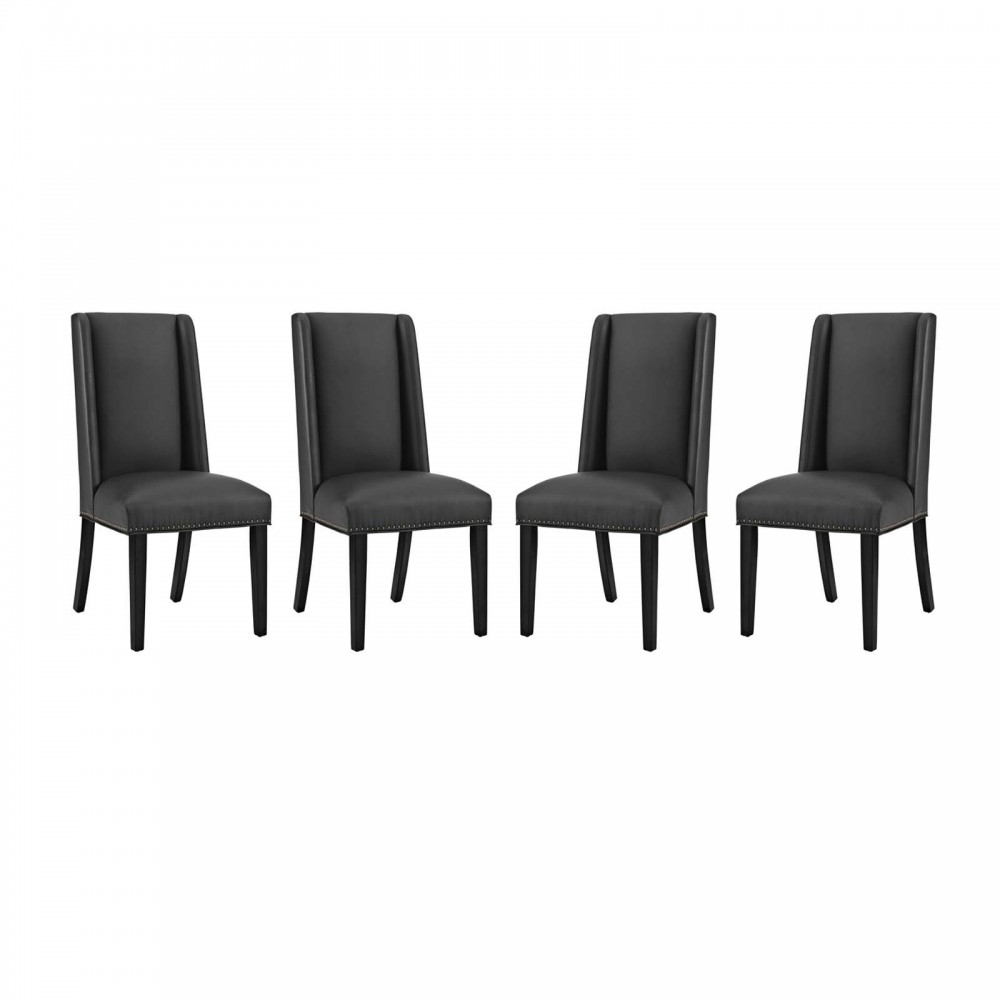 Baron Dining Chair Vinyl Set of 4