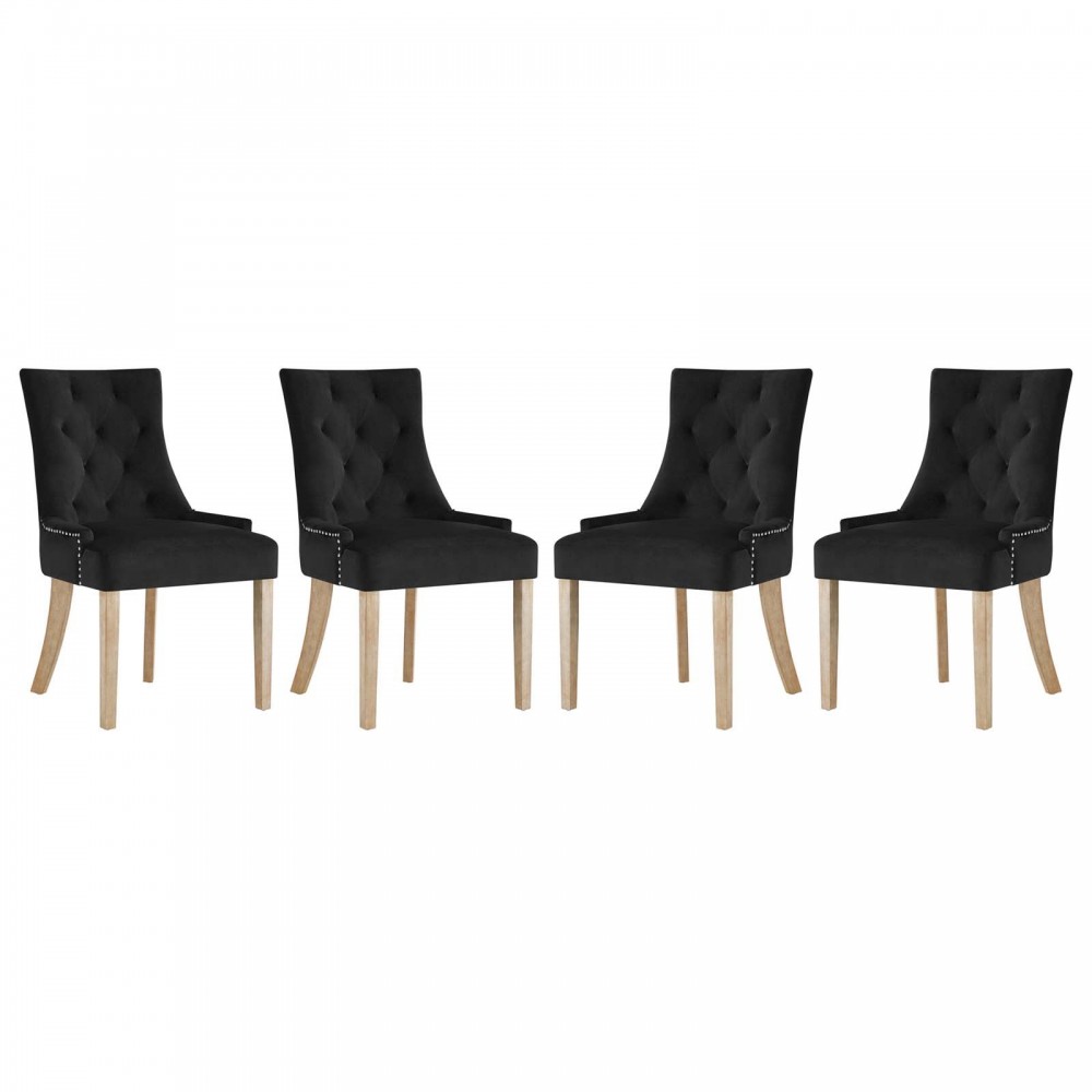 Pose Dining Chair Performance Velvet Set of 4