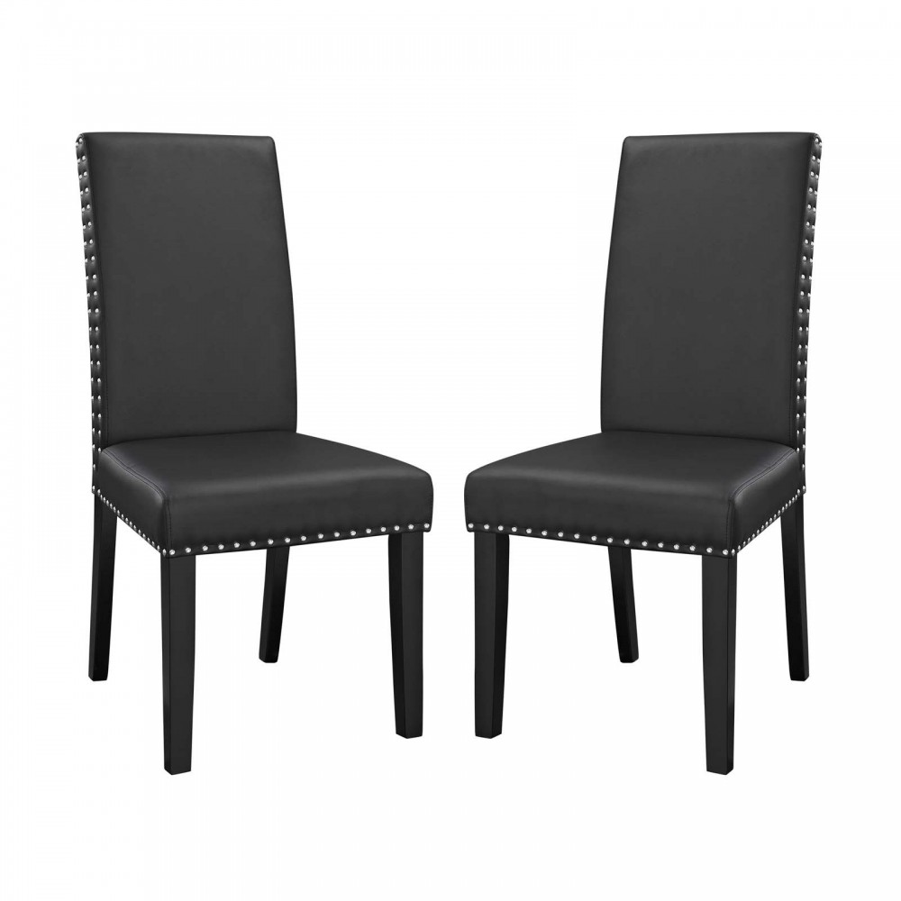 Parcel Dining Side Chair Vinyl Set of 2 Parcel Dining Side Chair Vinyl Set of 2