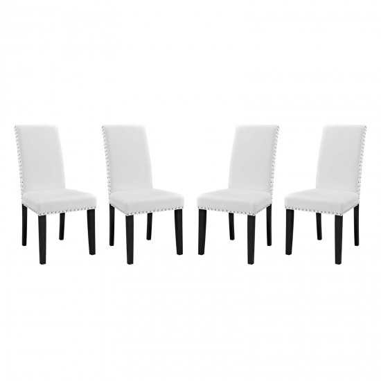 Parcel Dining Side Chair Vinyl Set of 4