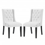 Baronet Dining Chair Vinyl Set of 2