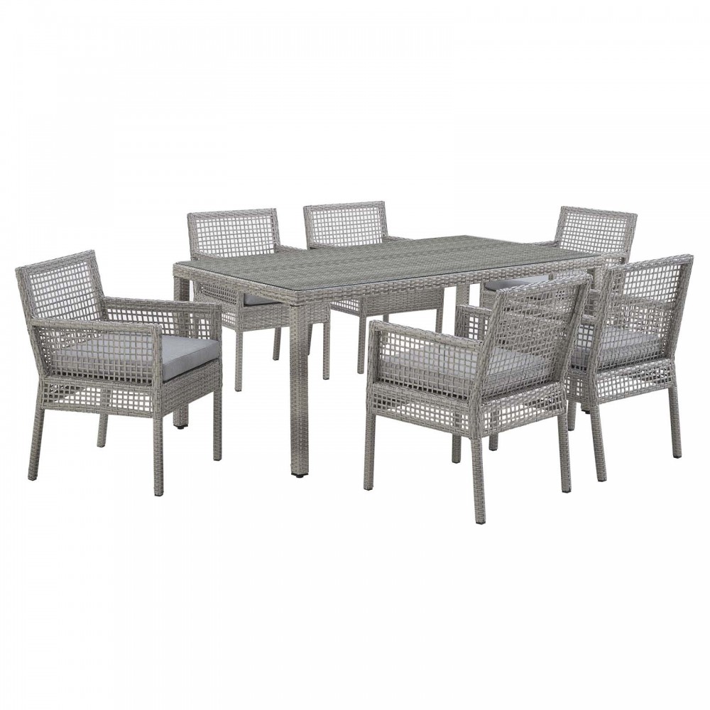 Aura 7 Piece Outdoor Patio Wicker Rattan Set Aura 7 Piece Outdoor Patio Wicker Rattan Set