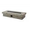 Manteo 70" Rectangular Outdoor Patio Fire Pit Table