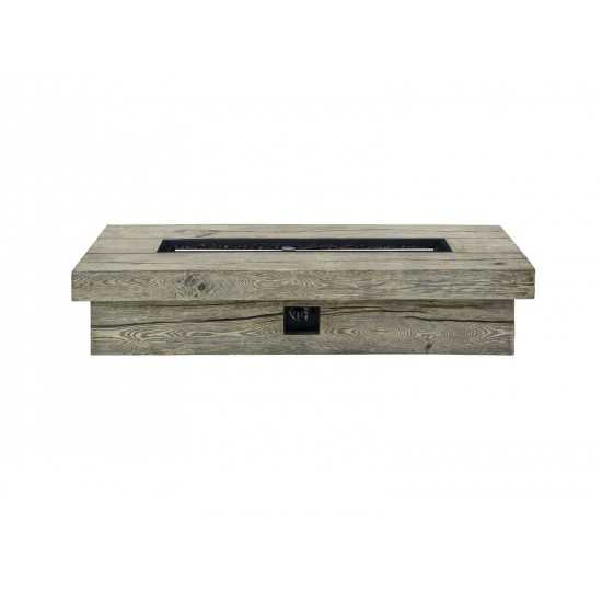 Manteo 70" Rectangular Outdoor Patio Fire Pit Table