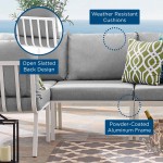 Riverside Outdoor Patio Aluminum Armless Chair