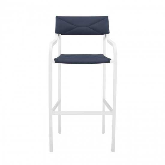 Raleigh Stackable Outdoor Patio Aluminum Bar Stool