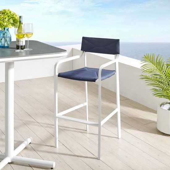 Raleigh Stackable Outdoor Patio Aluminum Bar Stool