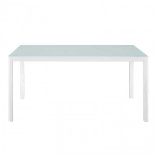 Raleigh 59" Outdoor Patio Aluminum Dining Table