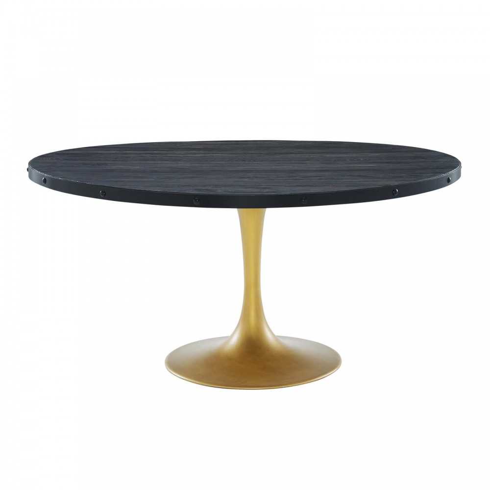 Drive 60" Round Wood Top Dining Table