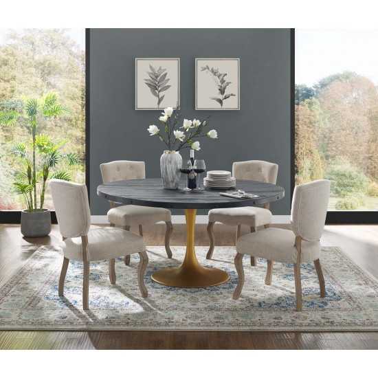 Drive 60" Round Wood Top Dining Table