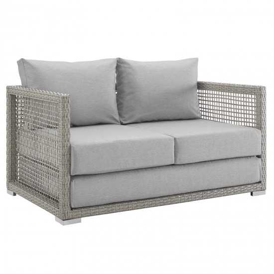 Aura 3 Piece Outdoor Patio Wicker Rattan Set