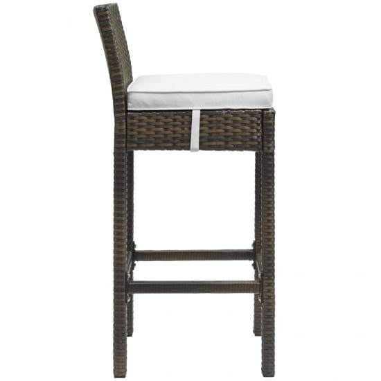 Conduit Bar Stool Outdoor Patio Wicker Rattan Set of 2