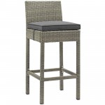 Conduit Bar Stool Outdoor Patio Wicker Rattan Set of 2