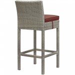 Conduit Bar Stool Outdoor Patio Wicker Rattan Set of 2