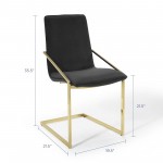 Pitch Performance Velvet Dining Armchair