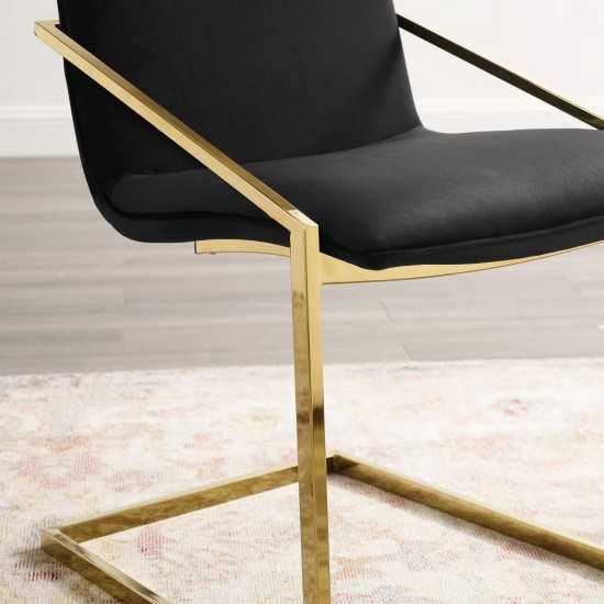 Pitch Performance Velvet Dining Armchair