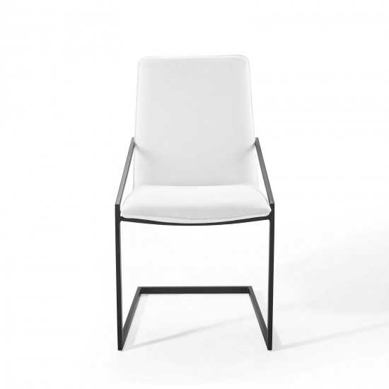 Pitch Upholstered Fabric Dining Armchair
