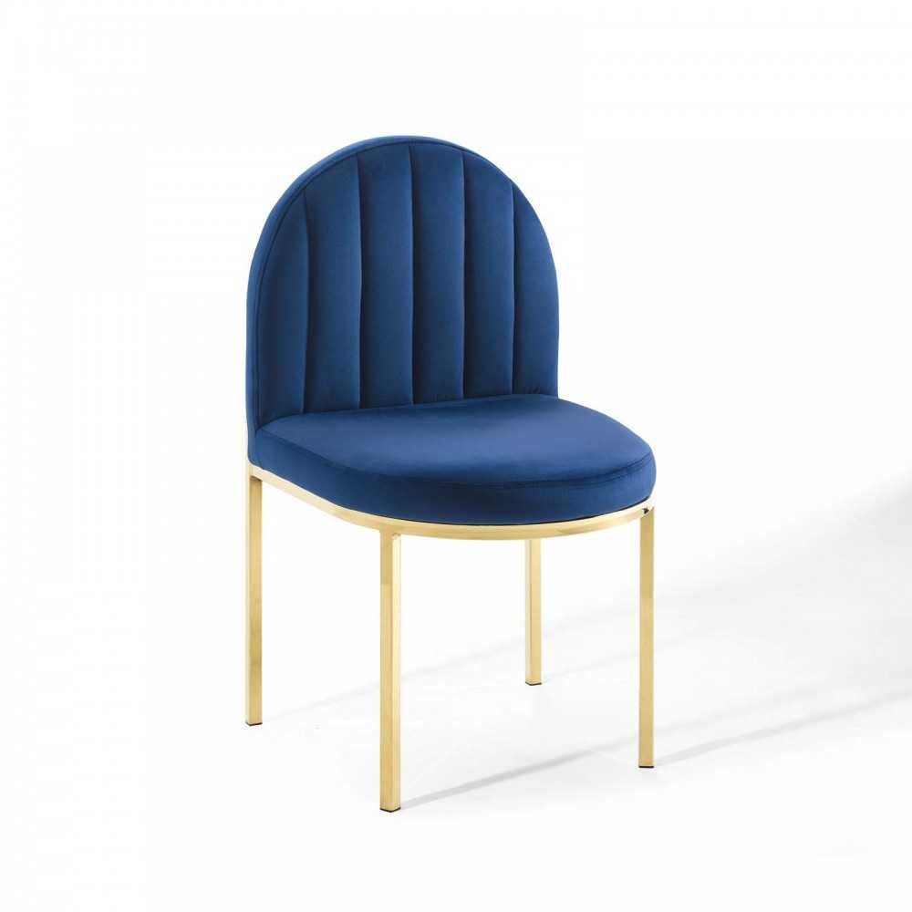 Isla Channel Tufted Performance Velvet Dining Side Chair