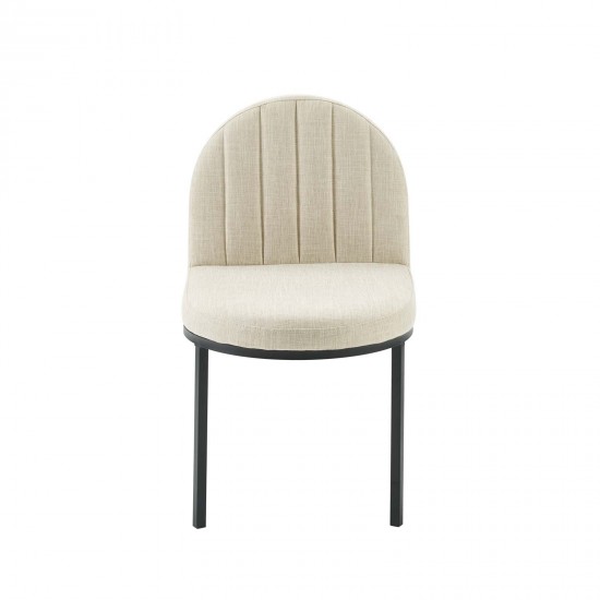 Isla Channel Tufted Upholstered Fabric Dining Side Chair